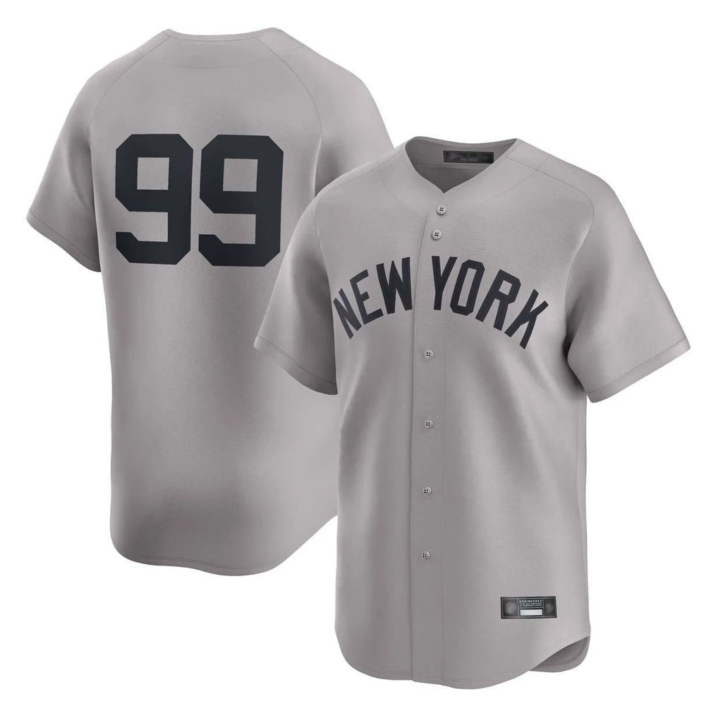 Kooe NY.Yankees #99 Aaron Judge Player Gray Limited Home Stitched Jerseys