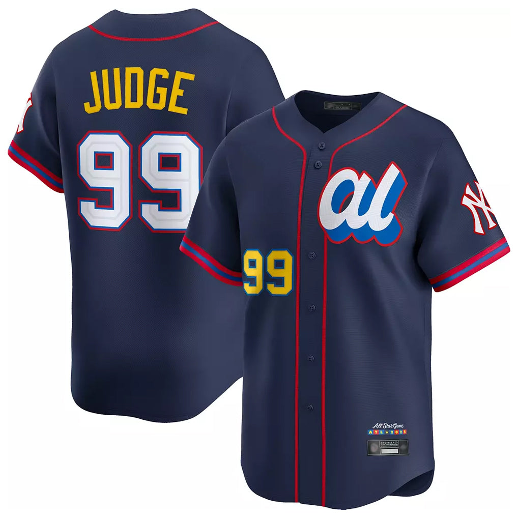 Kooe NY.Yankees #99 Aaron Judge Player Navy All Star Limited Home Stitched Jerseys