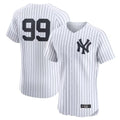 Kooe NY.Yankees #99 Aaron Judge Player White Limited Elite Home Stitched Jerseys