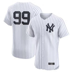Kooe NY.Yankees #99 Aaron Judge Player White Limited Elite Home Stitched Jerseys