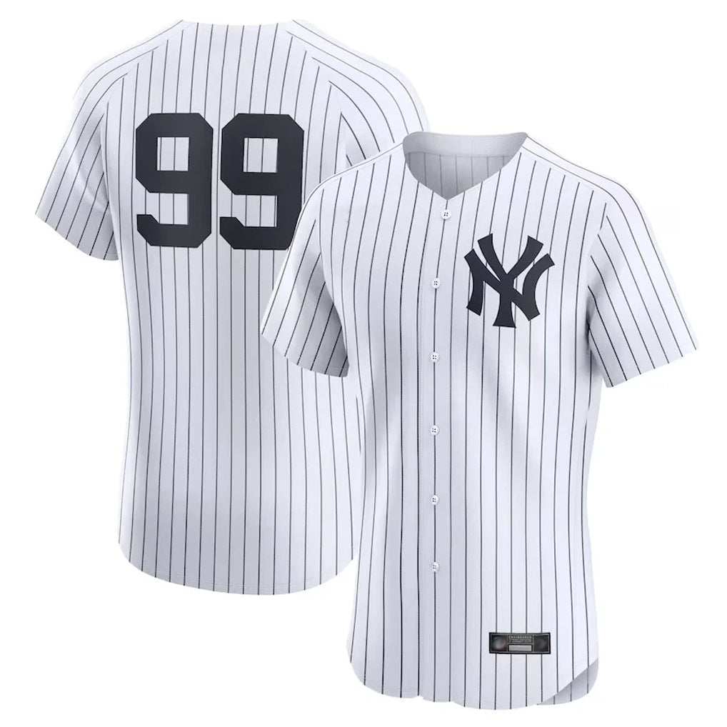 Kooe NY.Yankees #99 Aaron Judge Player White Limited Elite Home Stitched Jerseys