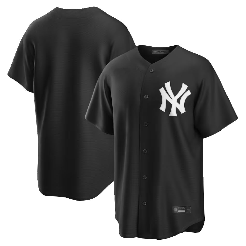 Kooe NY.Yankees Blank Player Black Game Stitched Jerseys
