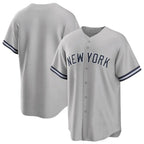 Kooe NY.Yankees Blank Player Gray Road Game Stitched Jerseys