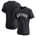 Kooe NY.Yankees Blank Player Navy Home Replica Elite Stitched Jerseys