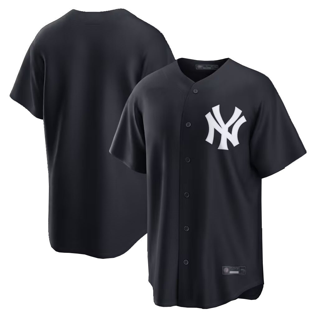 Kooe NY.Yankees Blank Player Navy Replica Game Stitched Jerseys