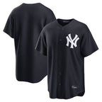 Kooe NY.Yankees Blank Player Navy Replica Game Stitched Jerseys