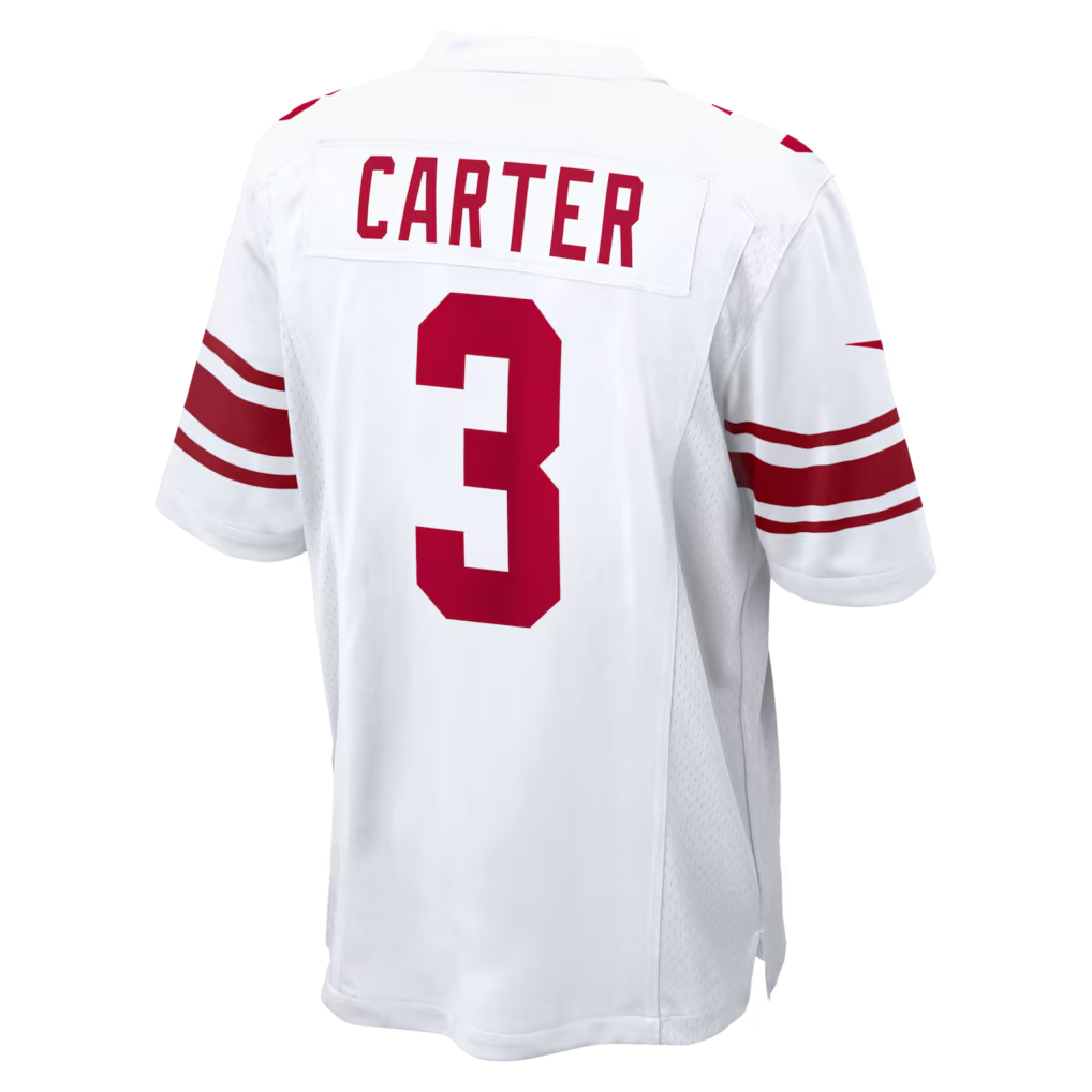 Kooe NY.ork #3 Giants Abdul Carter  White Game Stitched Jerseys