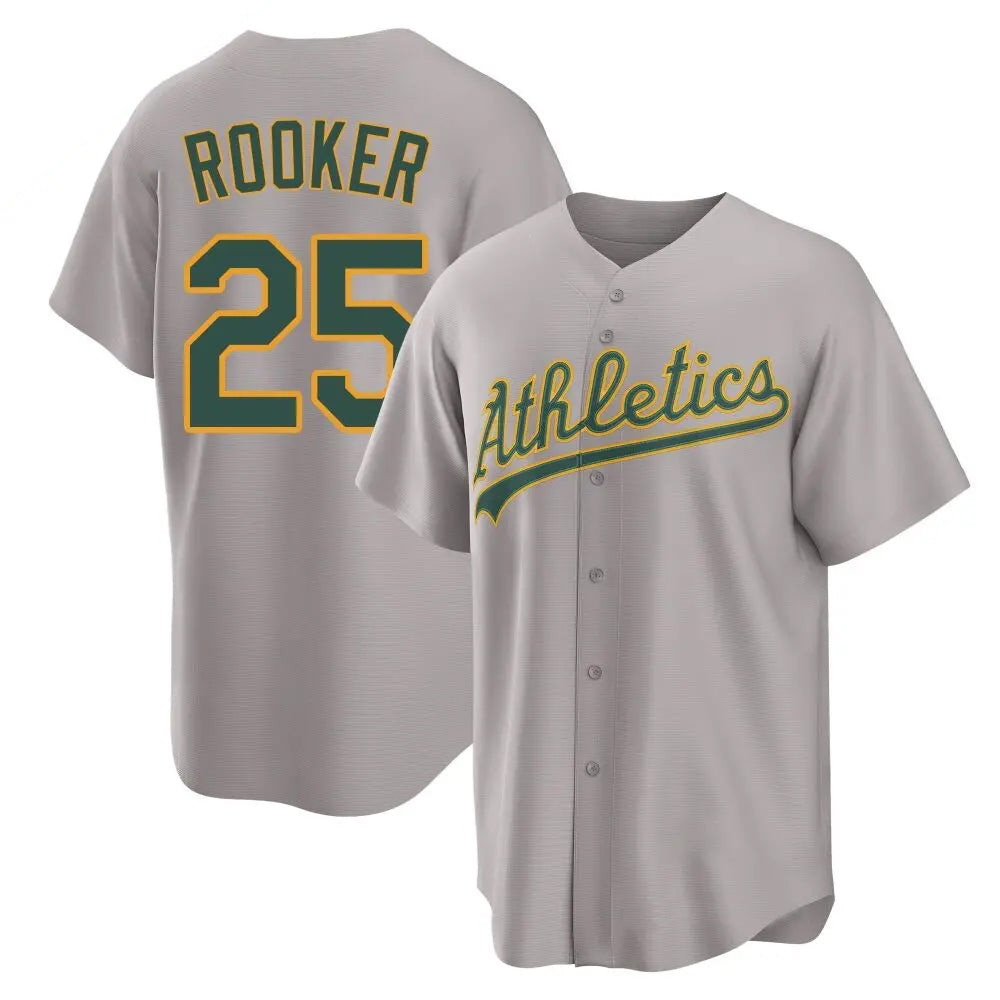 Kooe Athletics #25 Brent Rooker Gray Replica Away 2.0 Personalized Jerseys
