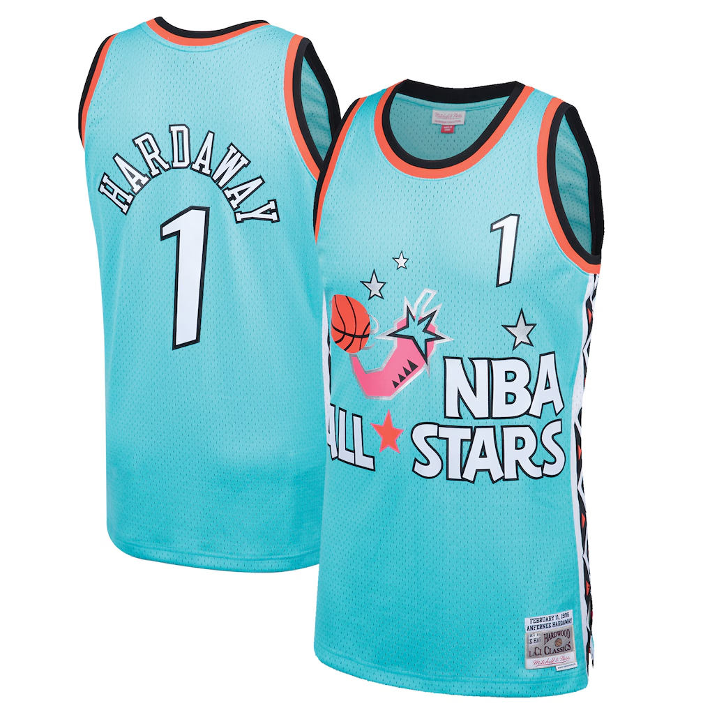 Kooe O.Magic 1996 All-Star Game #1 Penny Hardaway Mitchell & Ness Teal Hardwood Classics Swingman Jerseys
