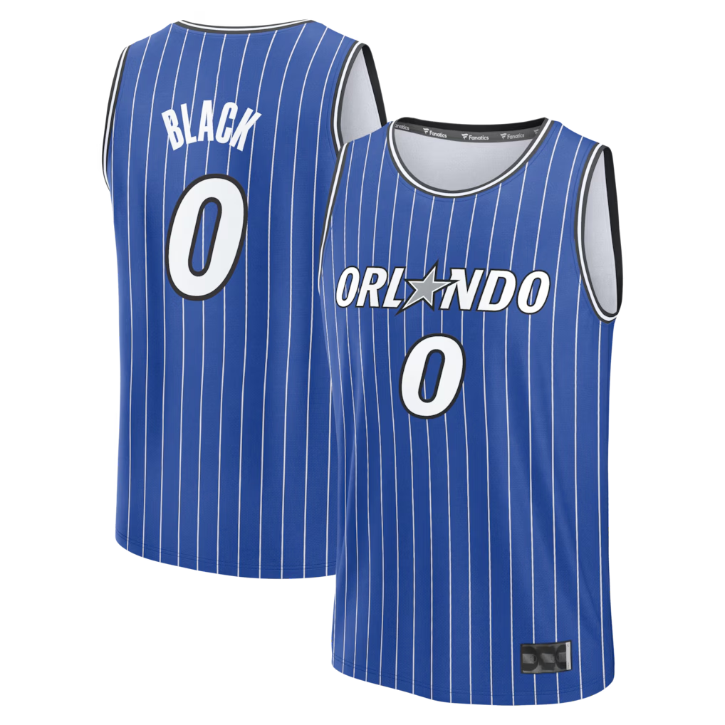 Kooe O.Magic #0 Anthony Black Royal Fast Break Replica Jerseys - Icon Edition