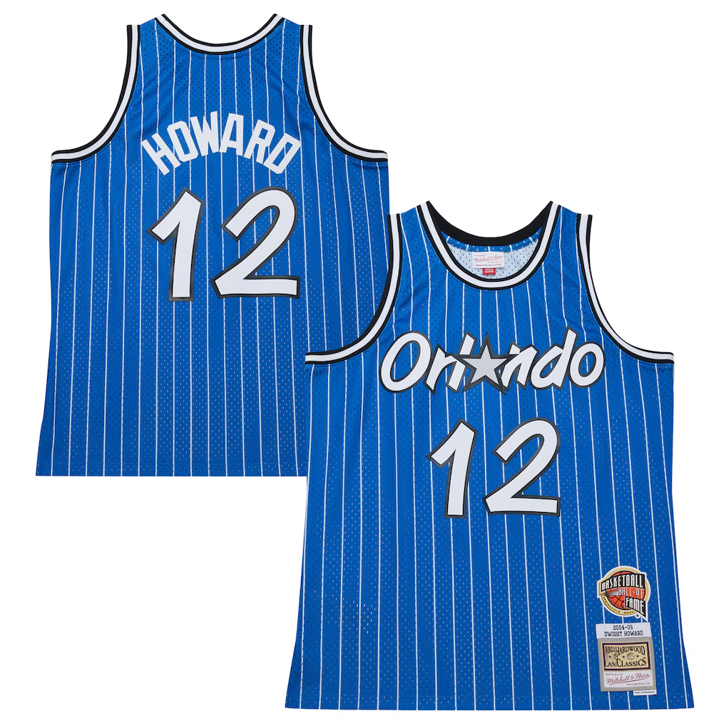 Kooe O.Magic #12 Dwight Howard Blue 200405 Hardwood Classics Hall of Fame Swingman Jerseys