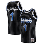 Kooe O.Magic #1 Tracy McGrady Mitchell & Ness Black Hardwood Classics Swingman Jerseys