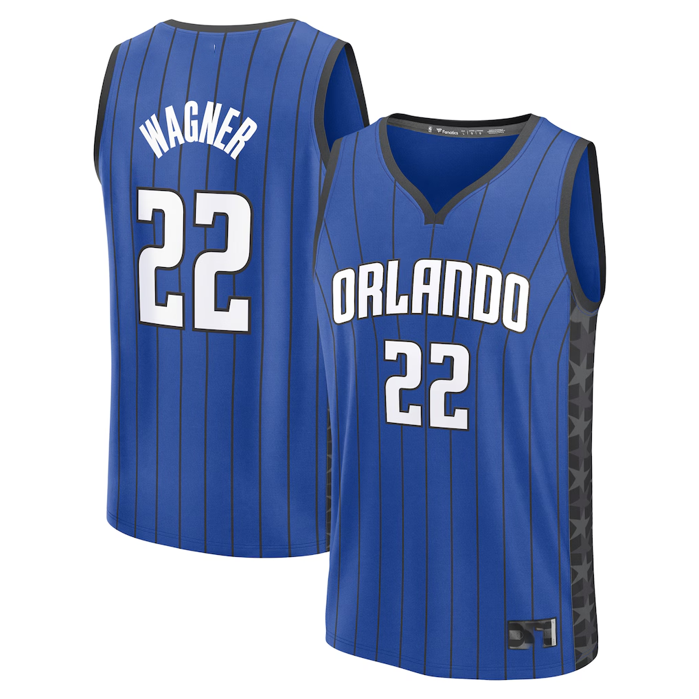 Kooe O.Magic #22 Franz Wagner  Blue Fast Break Replica Player Jerseys - Statement Edition
