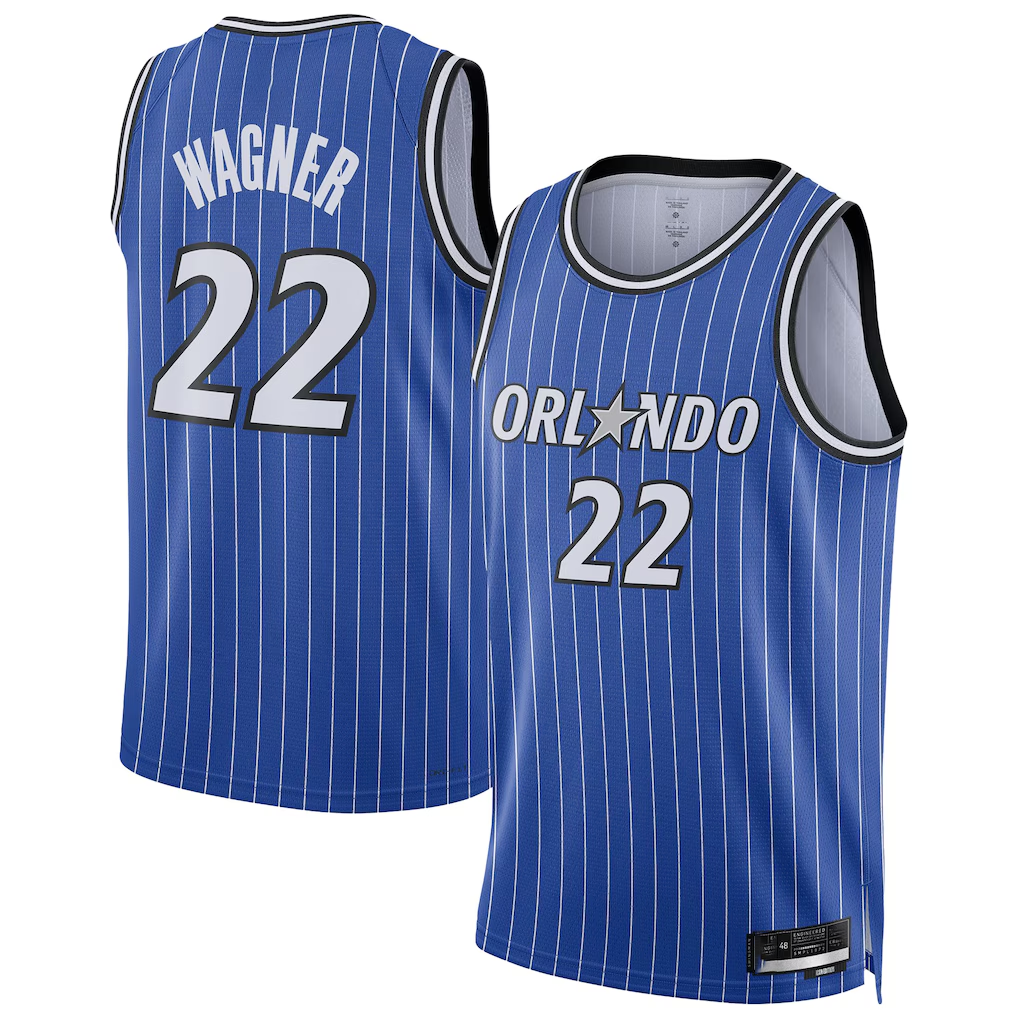 Kooe O.Magic #22 Franz Wagner Blue Swingman Player Jerseys - Icon Edition