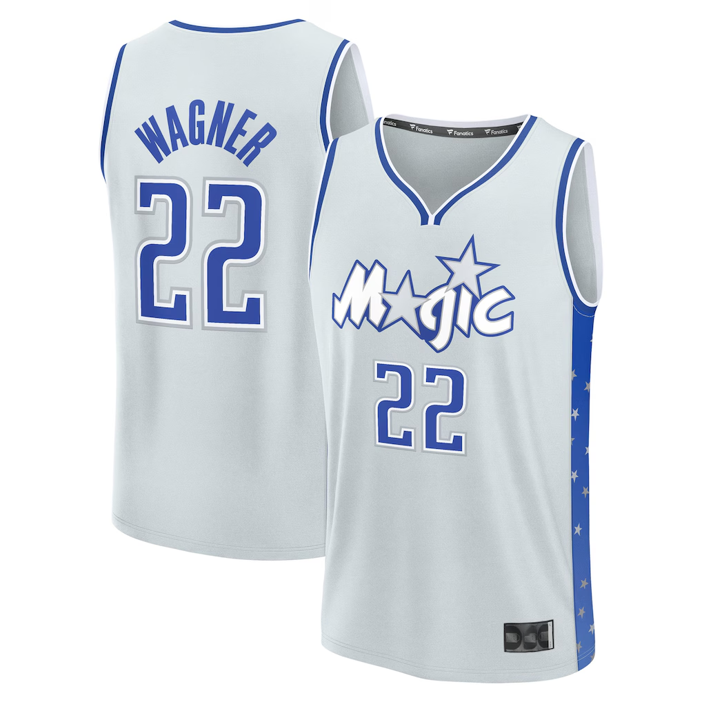 Kooe O.Magic #22 Franz Wagner  Silver 2025-26 City Edition Fast Break Jerseys
