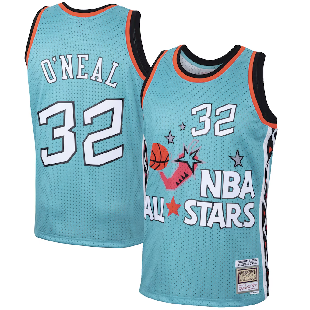Kooe O.Magic #32 Shaquille O'Neal Mitchell & Ness Teal Eastern Conference 1996 All-Star Hardwood Classics Swingman Jerseys