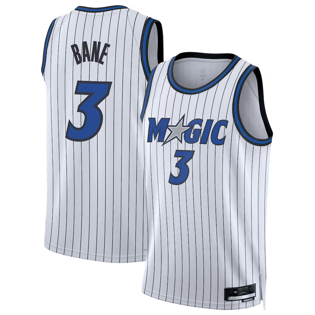 Kooe O.Magic #3 Desmond Bane White Swingman Player Jerseys - Association Edition