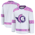 Kooe O.Senators White 2024 Hockey Fights Cancer Practice Jerseys