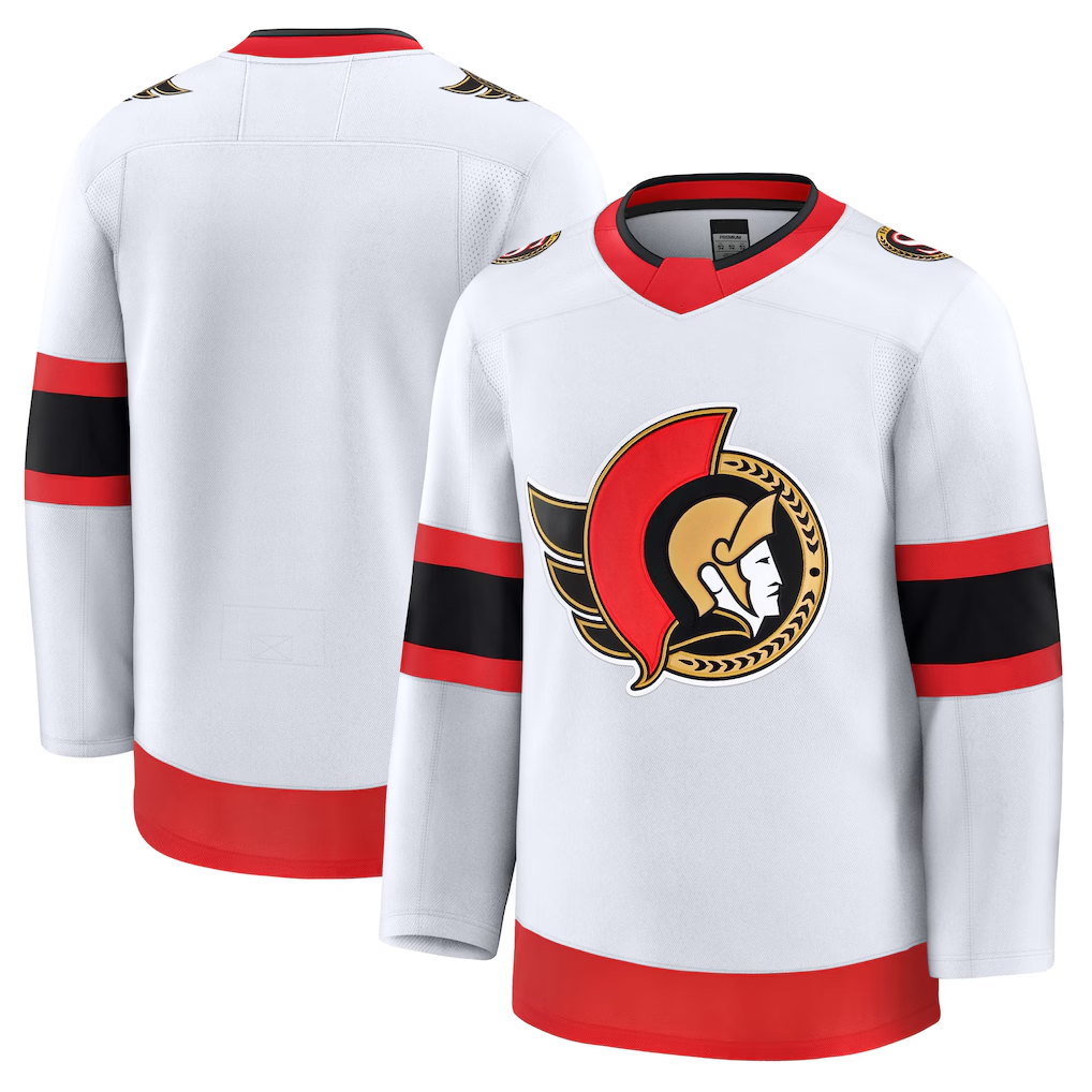 Kooe O.Senators White Away Premium Jerseys