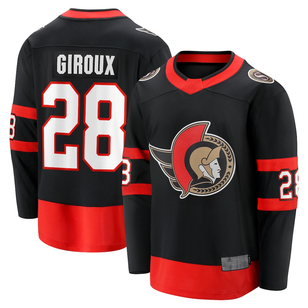 Kooe O.Senators #28 Claude Giroux Black Home Breakaway Player Jerseys