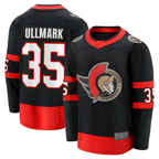 Kooe O.Senators #35 Linus Ullmark Black Home Premier Breakaway Player Jerseys