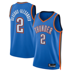 Kooe OC.Thunder #2 Shai Gilgeous-Alexander Blue Swingman Stitched Jerseys- Icon Edition