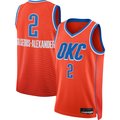 Kooe OC.Thunder #2 Shai Gilgeous-Alexander Orange Swingman Stitched Jerseys - Statement Edition
