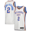 Kooe OC.Thunder #2 Shai Gilgeous-Alexander White Swingman Stitched Jerseys - Association Edition