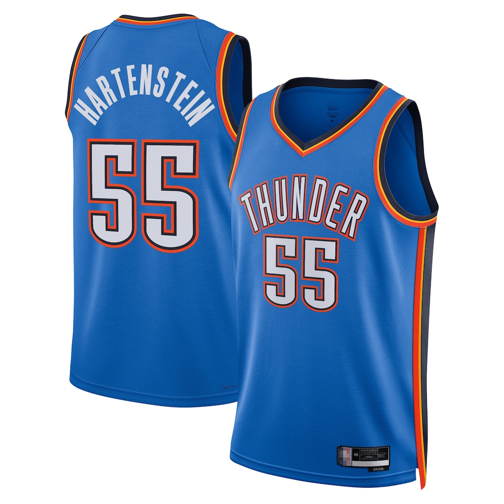 Kooe OC.Thunder #55 Isaiah Hartenstein Blue Swingman Stitched Jerseys - Icon Edition