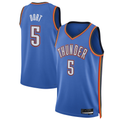 Kooe OC.Thunder #5 Luguentz Dort Blue Swingman Player Stitched Jerseys - Icon Edition