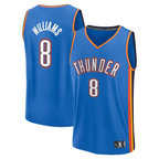 Kooe OC.Thunder #8 Jalen Williams Blue Fast Break Replica Player Stitched Jerseys - Icon Edition