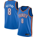 Kooe OC.Thunder #8 Jalen Williams Blue Swingman Stitched Jerseys - Icon Edition