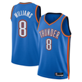 Kooe OC.Thunder #8 Jared McCain Blue Swingman Stitched Jerseys - Icon Edition