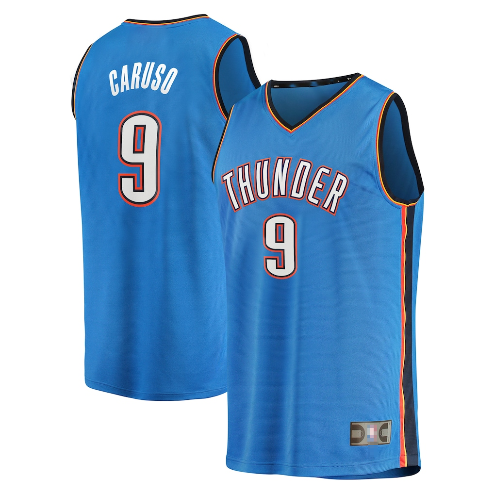 Kooe OC.Thunder #9 Alex Caruso Blue Fast Break Replica Player Stitched Jerseys - Icon Edition
