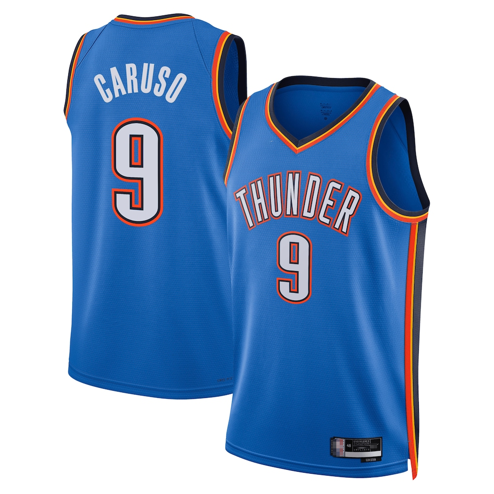 Kooe OC.Thunder #9 Alex Caruso Blue Swingman Stitched Jerseys- Icon Edition