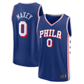Kooe P.76ers #0 Tyrese Maxey  Royal Fast Break Replica Jerseys - Icon Edition