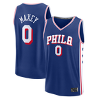 Kooe P.76ers #0 Tyrese Maxey  Royal Fast Break Replica Player Jerseys - Icon Edition