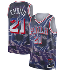 Kooe P.76ers #21 Joel Embiid Navy 2025 Select Series Swingman Player Jerseys