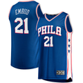 Kooe P.76ers #21 Joel Embiid  Royal Big & Tall Fast Break Player Jerseys - Icon Edition