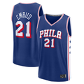 Kooe P.76ers #21 Joel Embiid  Royal Fast Break Replica Jerseys - Icon Edition