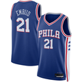 Kooe P.76ers #21 Joel Embiid Royal Swingman Jerseys - Icon Edition