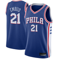 Kooe P.76ers #21 Joel Embiid Royal Swingman Jerseys - Icon Edition