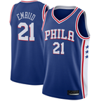 Kooe P.76ers #21 Joel Embiid Royal Swingman Jerseys - Icon Edition