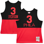 Kooe P.76ers #3 Allen Iverson Mitchell & Ness Black 2003-04 Hardwood Classics Reload 2.0 Swingman Jerseys