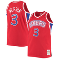 Kooe P.76ers #3 Allen Iverson Mitchell & Ness Red 1996-97 Big & Tall Hardwood Classics Swingman Jerseys