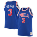 Kooe P.76ers #3 Allen Iverson Mitchell & Ness Royal 199697 Big & Tall Hardwood Classics Swingman Jerseys