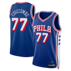 Kooe P.76ers #77 V. J. Edgecombe Royal 2025 Draft First Round Pick Swingman Jerseys - Icon Edition
