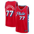Kooe P.76ers #77 VJ Edgecombe Red Fast Break Replica Player Jerseys - Statement Edition