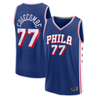 Kooe P.76ers #77 VJ Edgecombe  Royal Fast Break Jerseys - Icon Edition