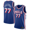 Kooe P.76ers #77 VJ Edgecombe Royal Swingman Jerseys - Icon Edition
